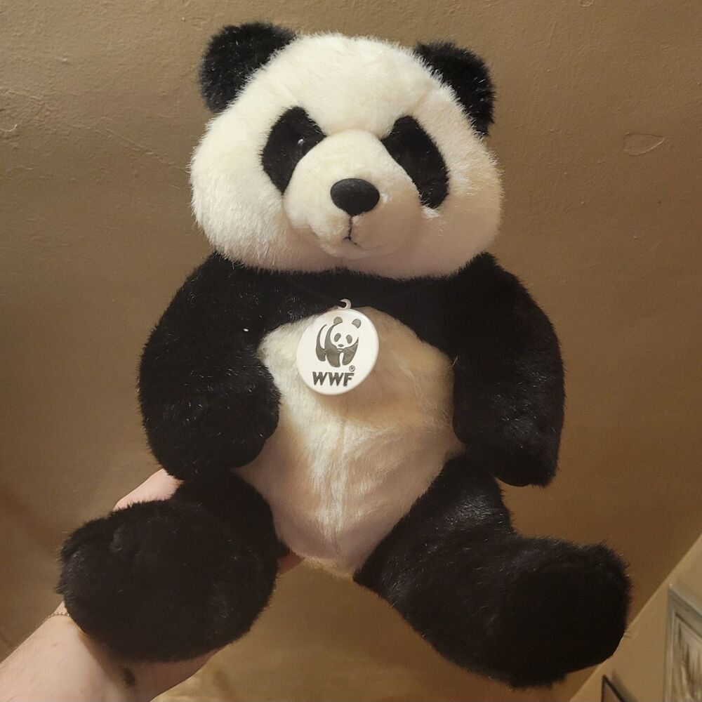 Build-A-Bear WWF Panda Plush with Medallion (2000)
